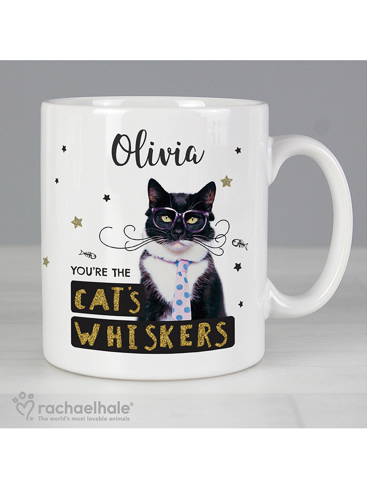 Personalised Rachael Hale 'You're the Cat's Whiskers' Mug