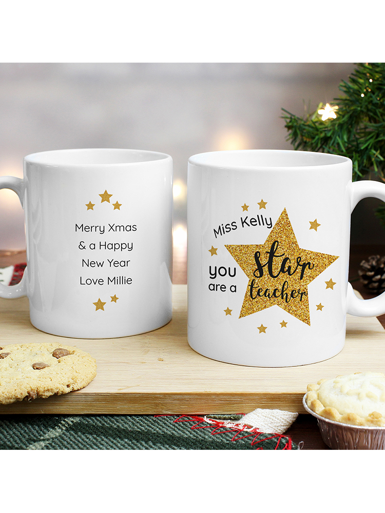 Personalised Star Teacher's Mug