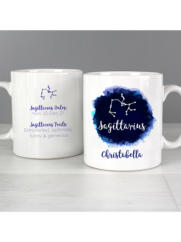 Personalised Sagittarius Zodiac Star Sign Mug (November 22nd - December 21st)