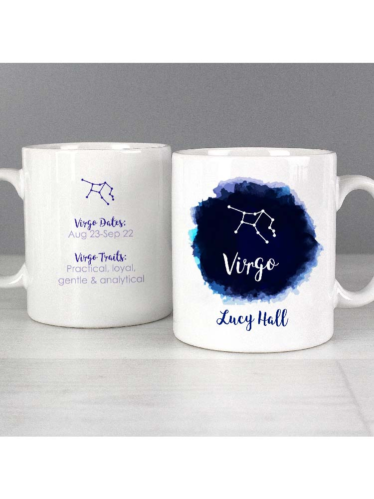Personalised Virgo Zodiac Star Sign Mug (August 23rd - September 22nd)