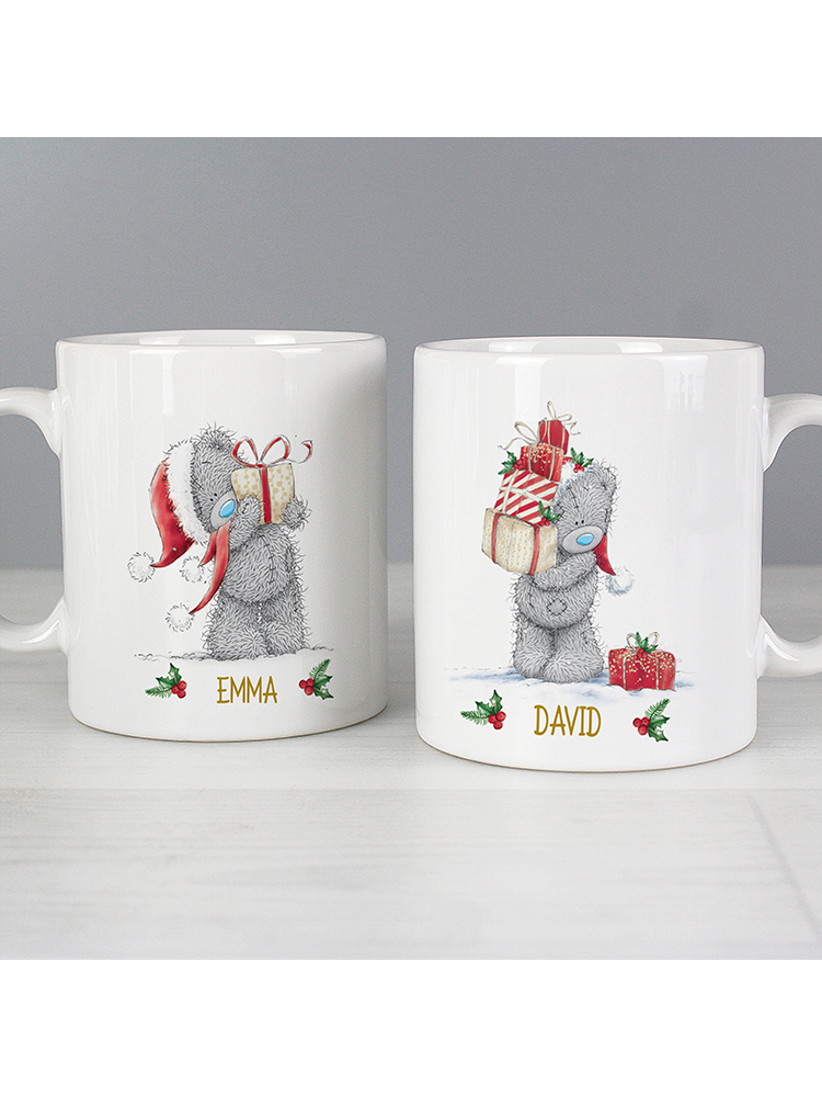 Personalised Me to You Christmas Couple's Mug Set