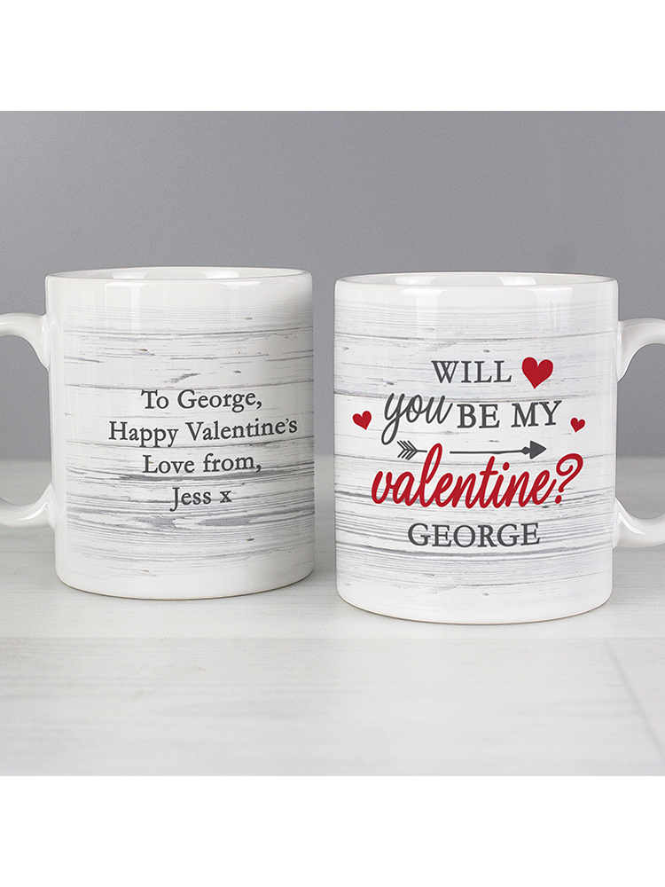 Personalised Be My Valentine Mug