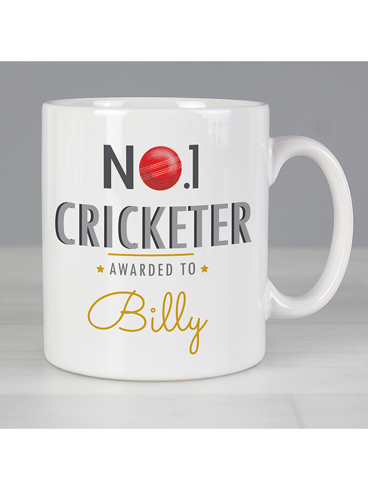 Personalised No.1 Cricketer Mug