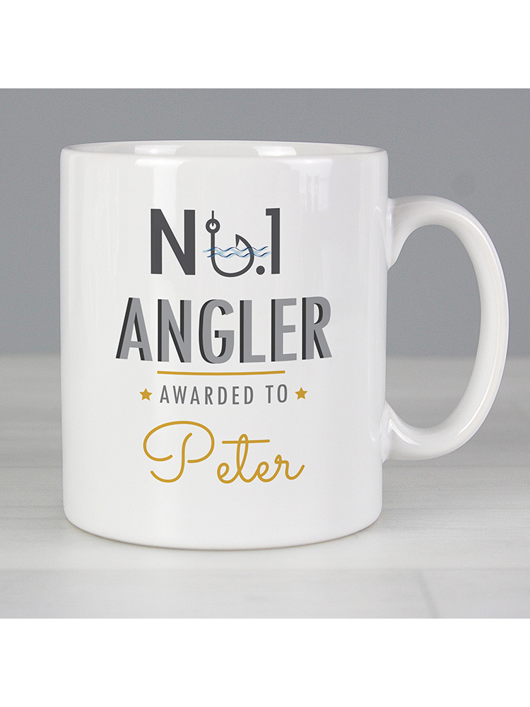 Personalised No.1 Angler Mug