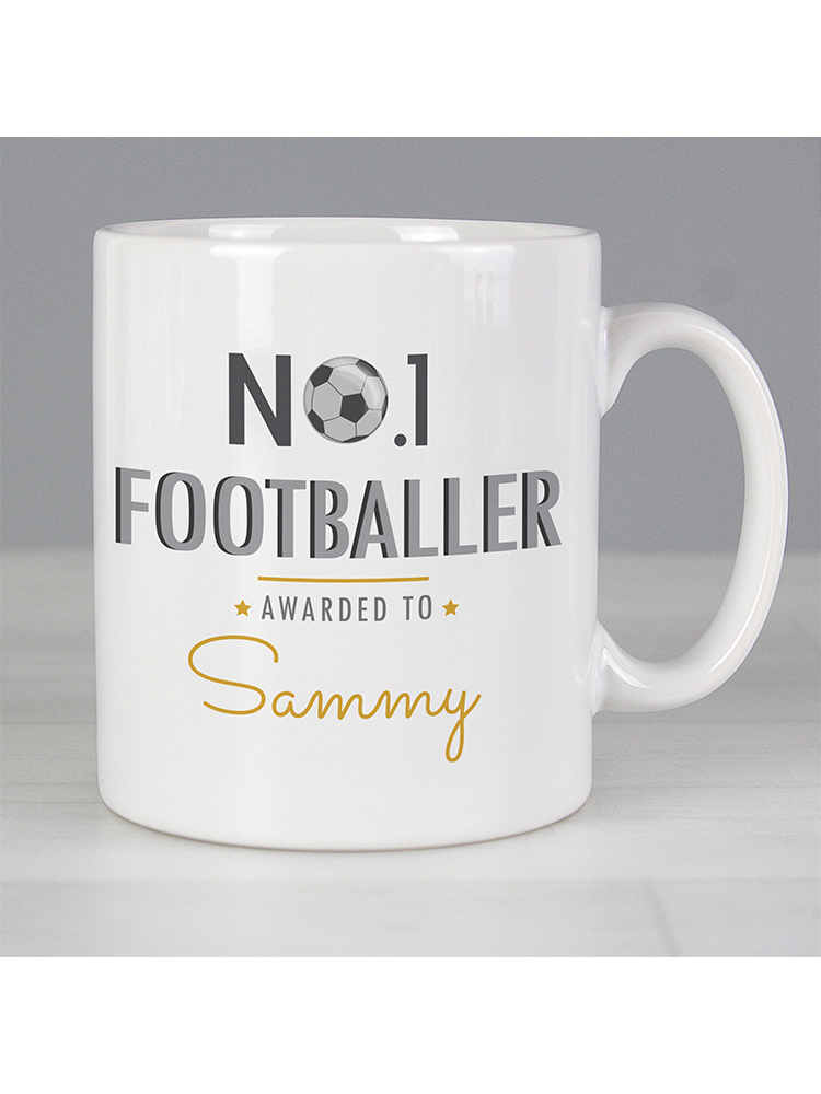 Personalised No.1 Footballer Mug