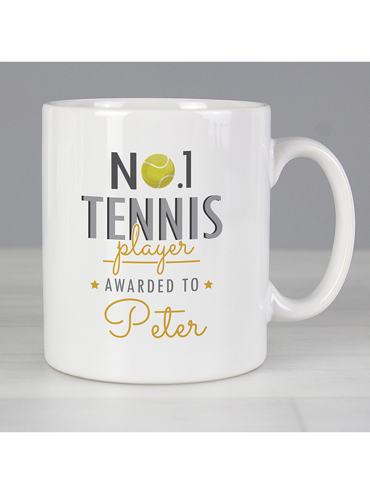 Personalised No.1 Tennis Player Mug