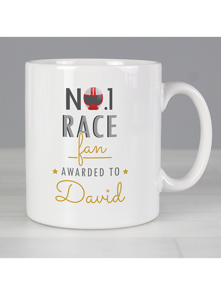 Personalised No.1 Race Fan Mug