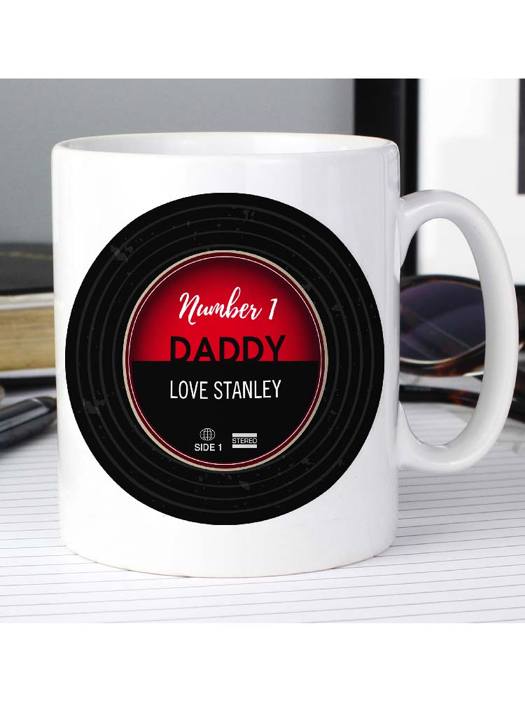 Personalised Vintage Record Mug