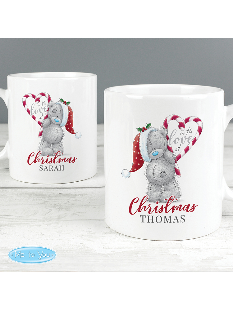 Personalised Me To You 'With Love At Christmas' Couples Mug Set