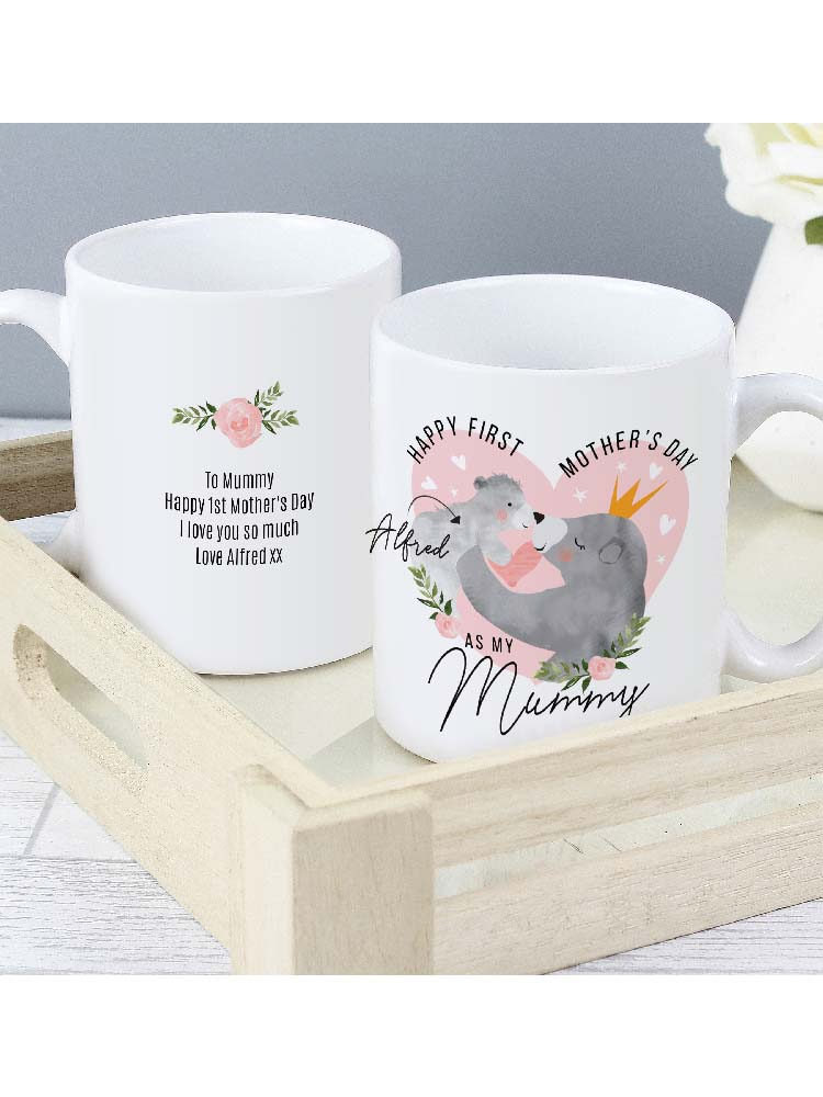 Personalised 1st Mother's Day Mama Bear Mug