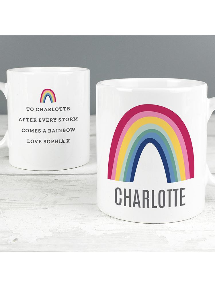 Personalised Rainbow Mug