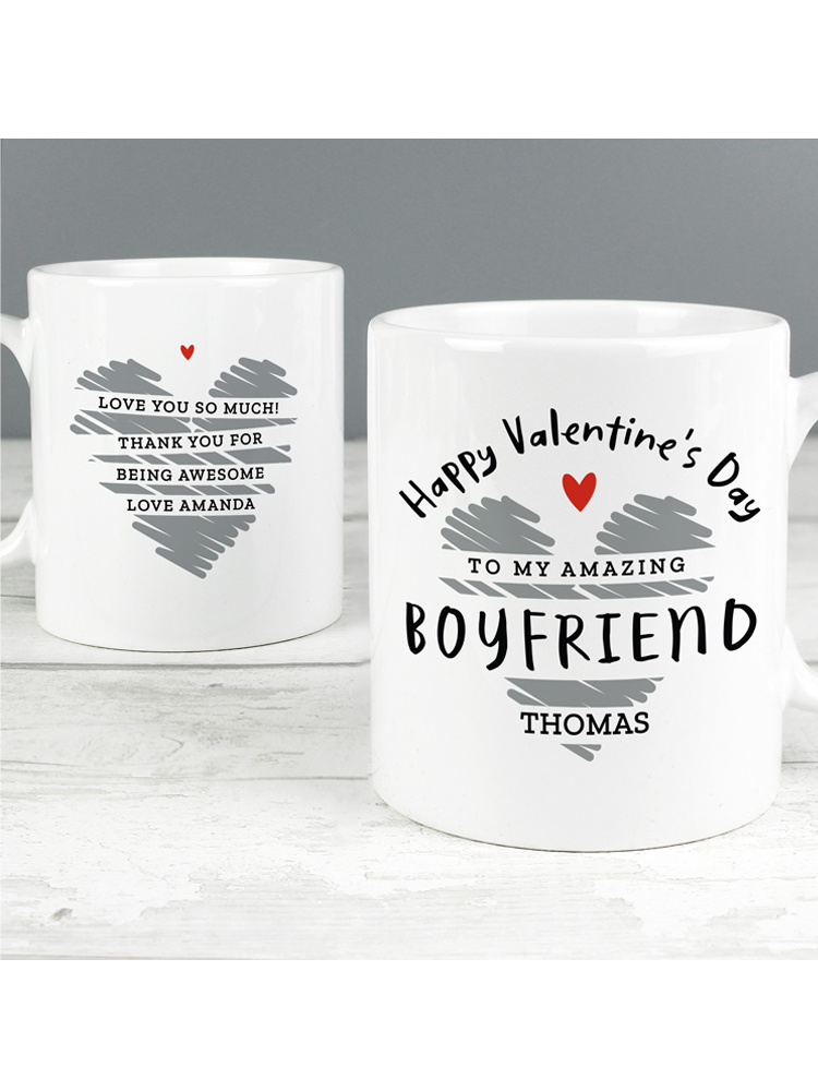 Personalised Happy Valentine's Day Mug