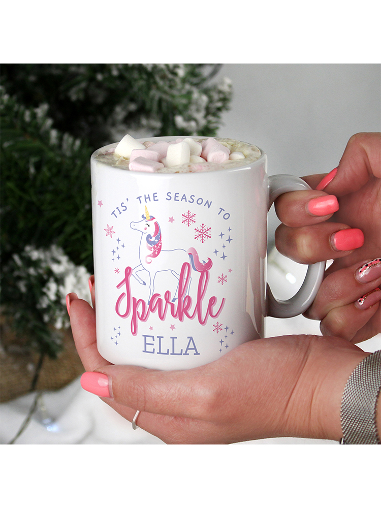 Personalised Unicorn Season to Sparkle Mug