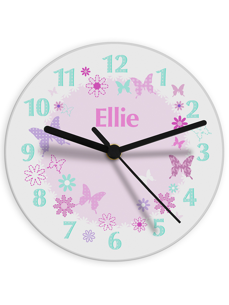 Personalised Butterfly Clock