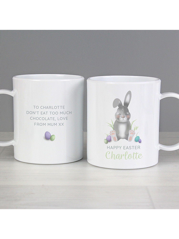 Personalised Easter Bunny Plastic Mug