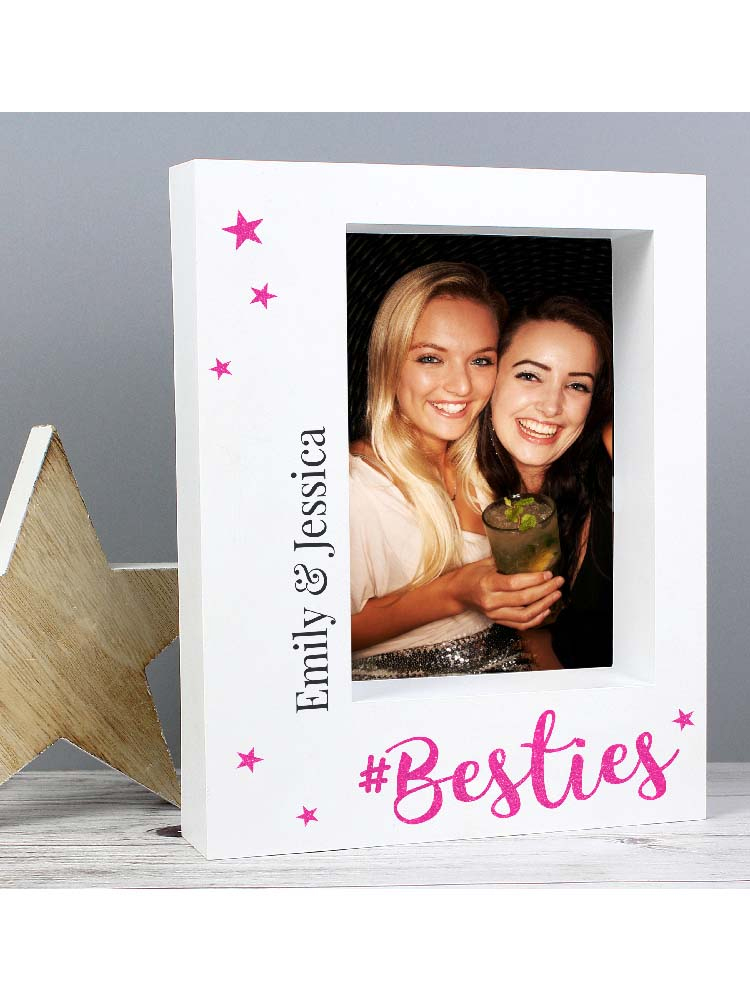 Personalised Besties 7x5 Box Photo Frame