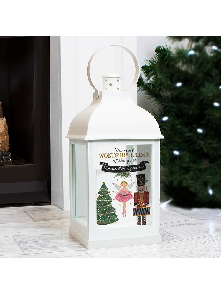 Personalised Nutcracker White Lantern