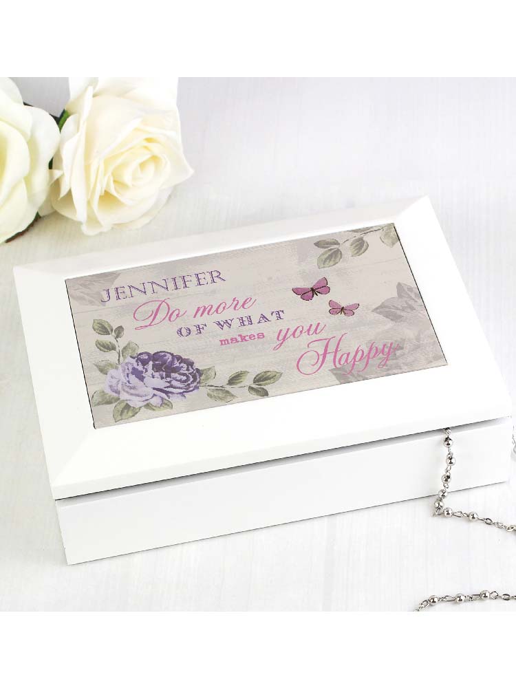 Personalised Secret Garden Jewellery Box