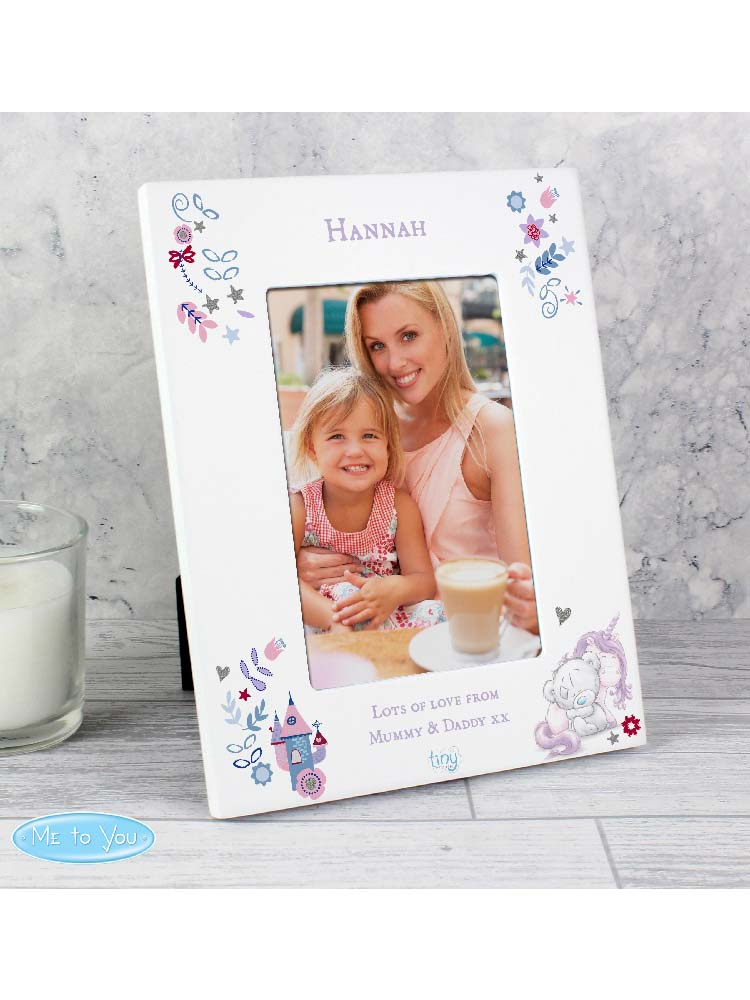 Personalised Tiny Tatty Teddy Unicorn 6"x4" Photo Frame