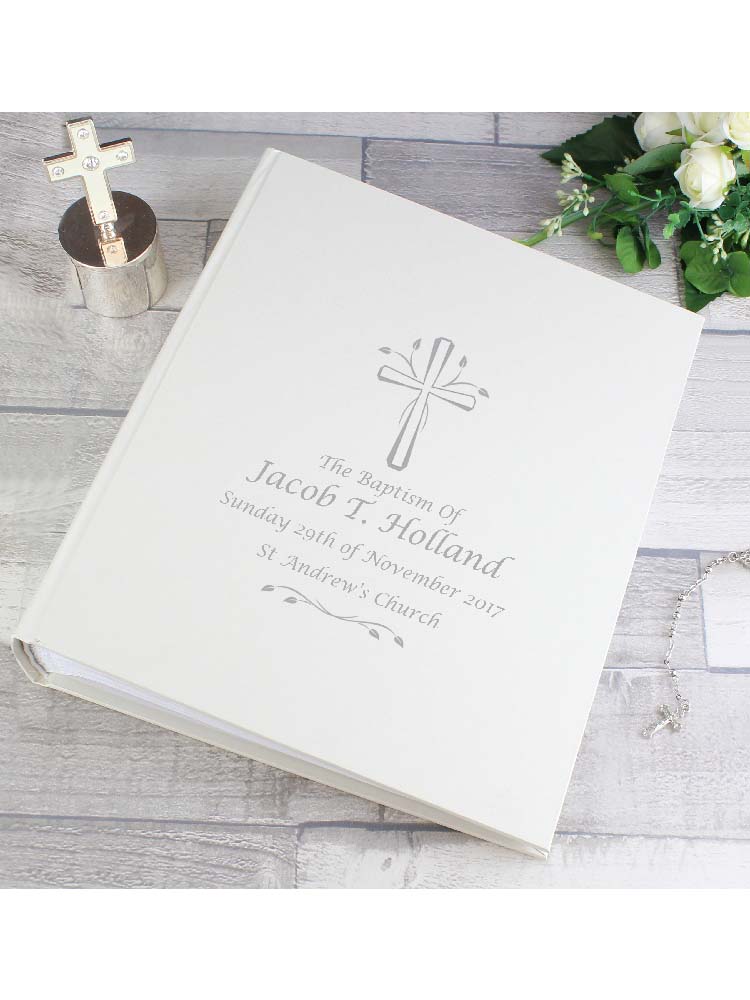 Personalised Silver Cross Album with Sleeves