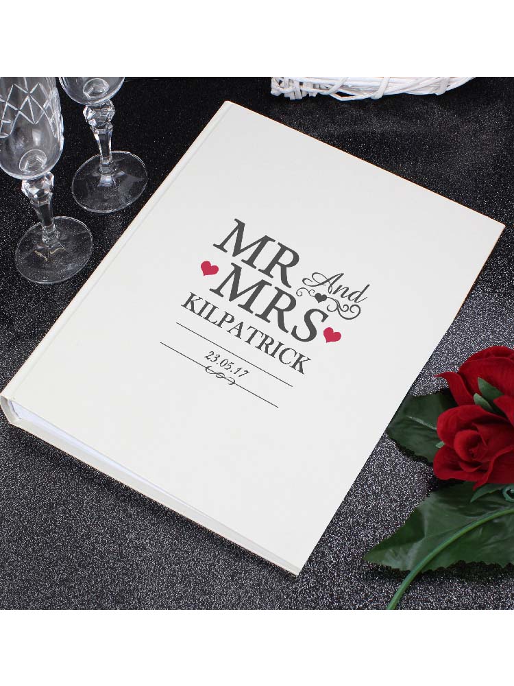 Personalised Mr And Mrs Album with Sleeves