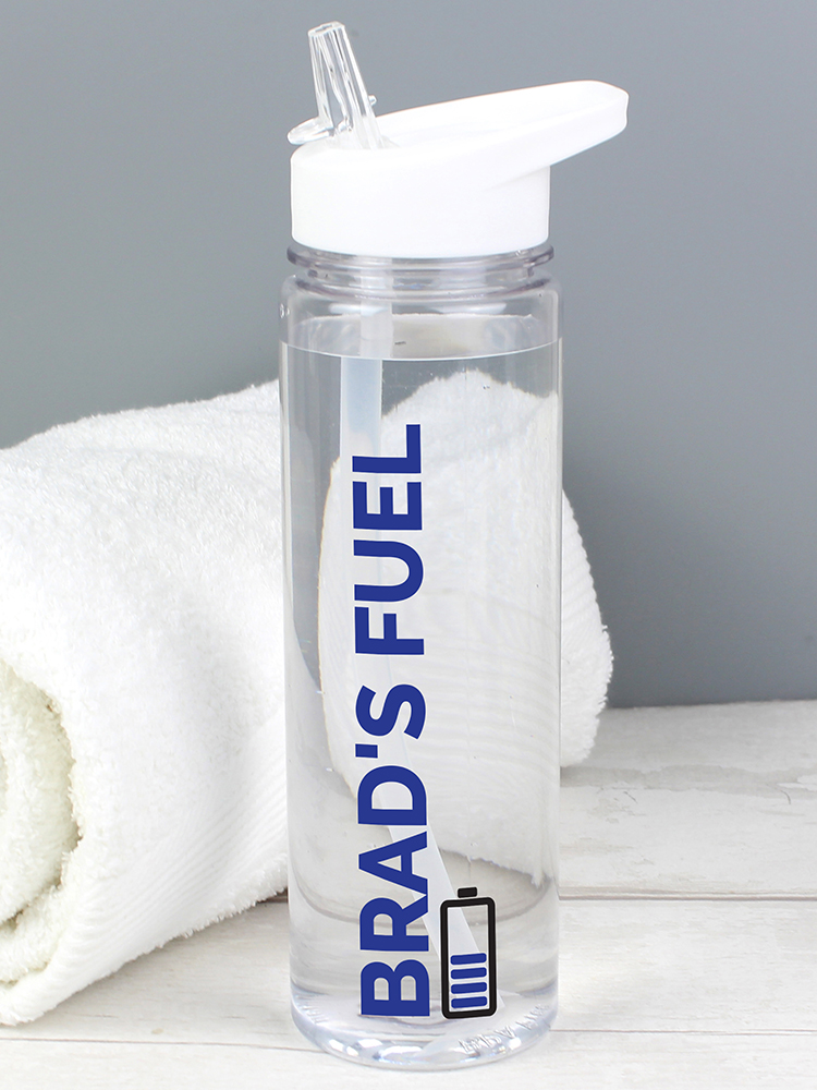 Personalised Blue Fuel Island Water Bottle