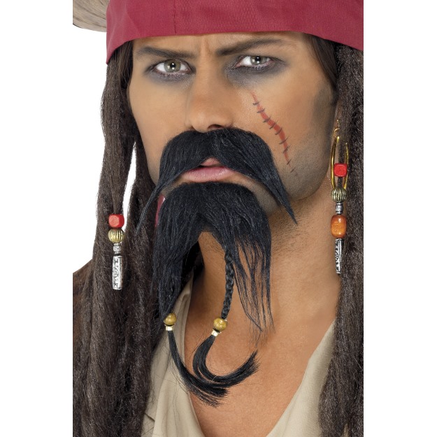 Pirate Facial Hair Set, Brown
