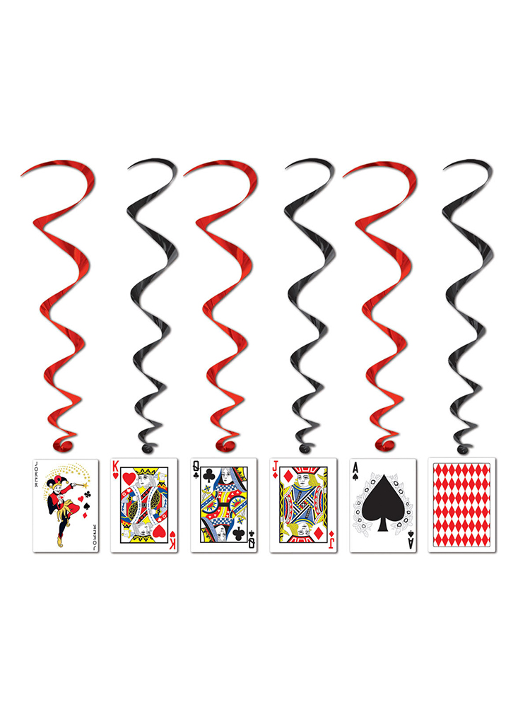 Playing Card Whirl Decoration