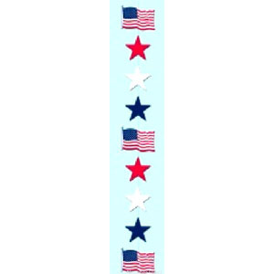 Red, White and Blue Star Stringer