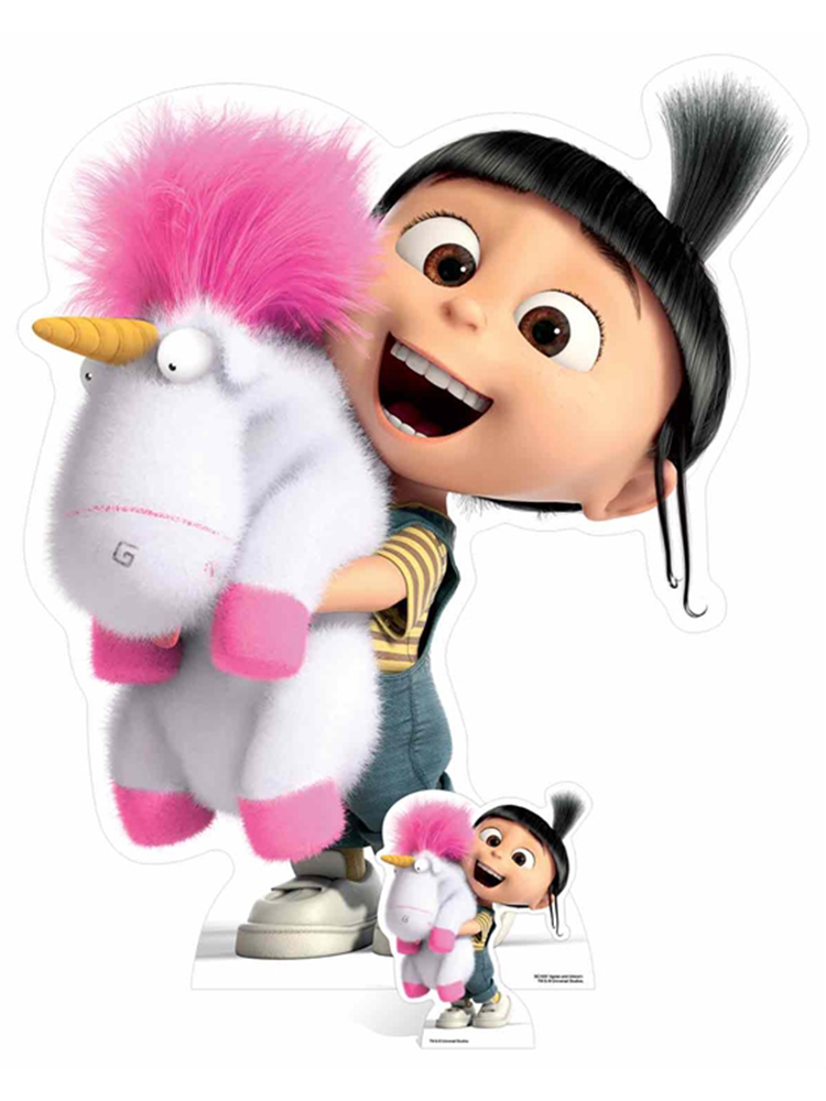 Agnes and Fluffy Unicorn - Cardboard Cutout