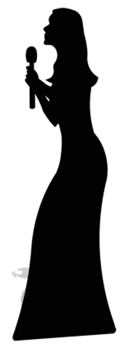 Singer (Silhouette) - Cardboard Cutout