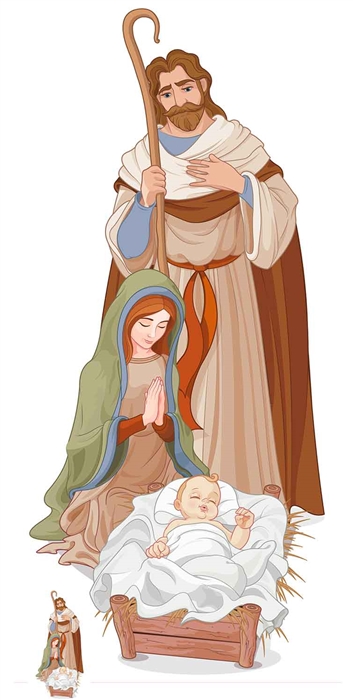 Nativity Scene Christmas - Cardboard Cutout