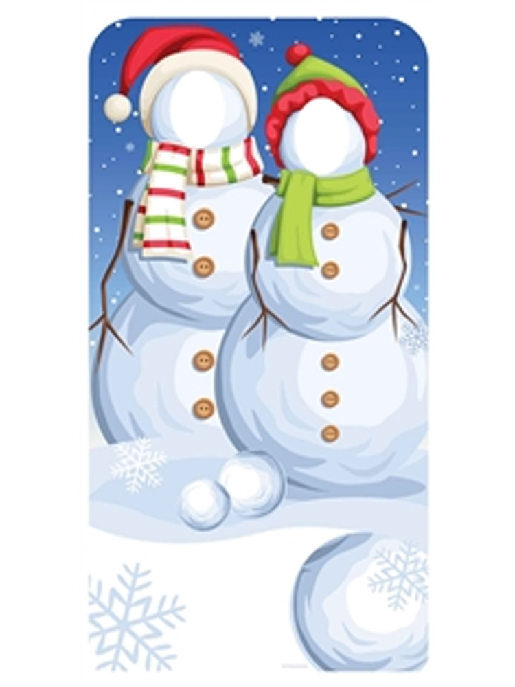 Snowmen Stand-In Christmas Cardboard Cutout 