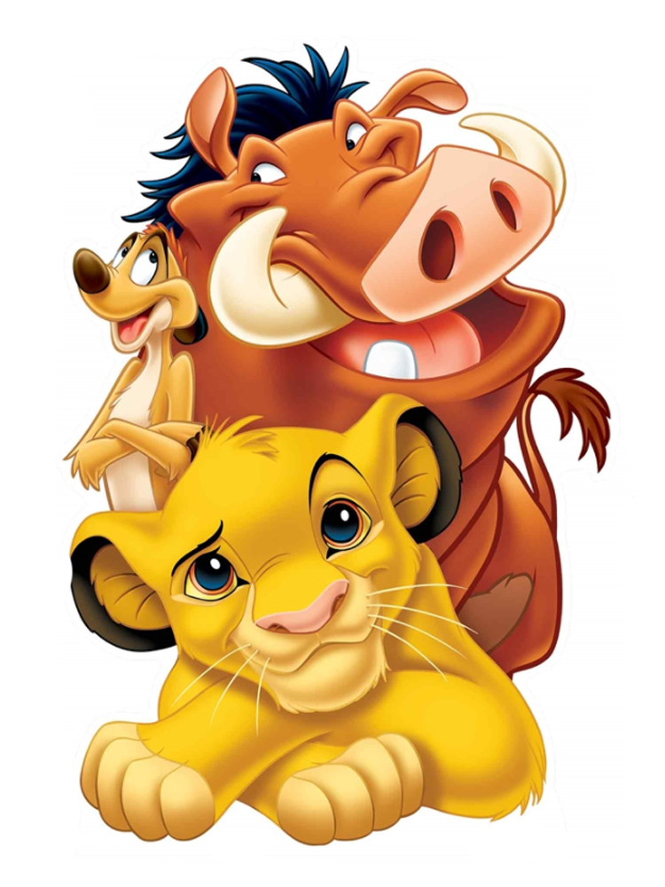 Lion King Group (Simba, Timon and Pumbaa) Cardboard Standee