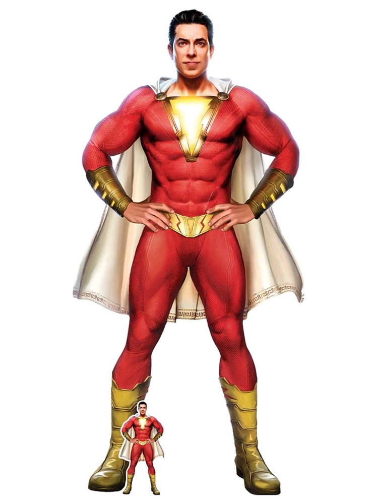 Shazam Cape Stylised (Zachary Levi) Cardboard Cutout