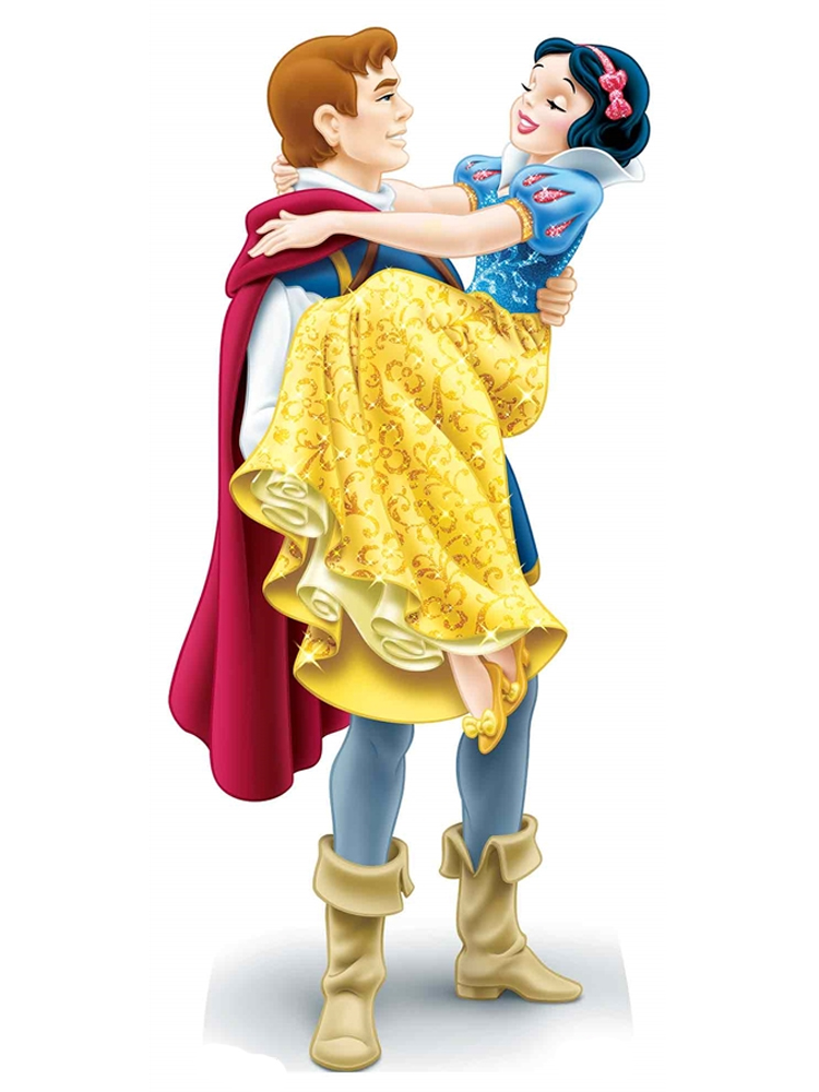 Disney Princess Snow White and The Prince Prince Florian Mini Cardboard Cutouts 