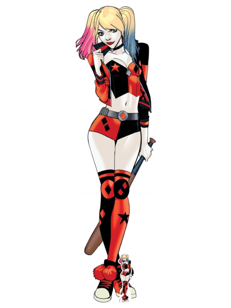 Harley Quinn Baseball Bat Cardboard Cutout 