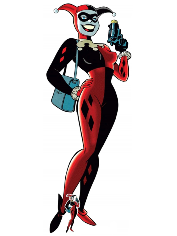 Harley Quinn Classic Gun Cardboard Figure 