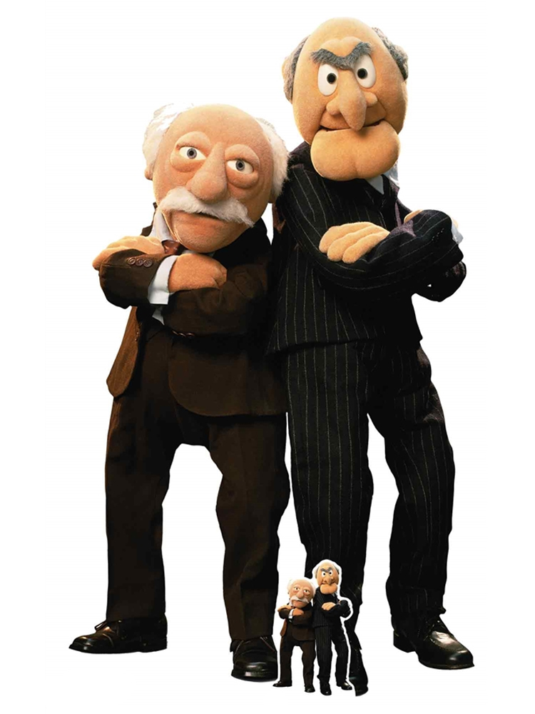 Statler and Waldorf Cardboard Cutout with Free Mini Standee