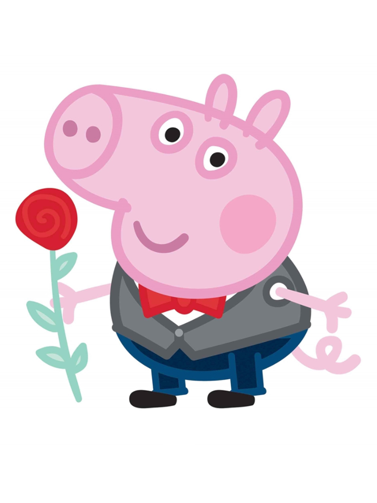 George Pig Rose Lifesize Cardboard Cutouts/ Standee/ Stand Up