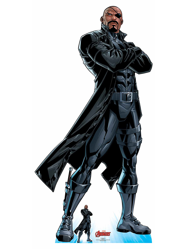 Nick Fury Long Black Coat