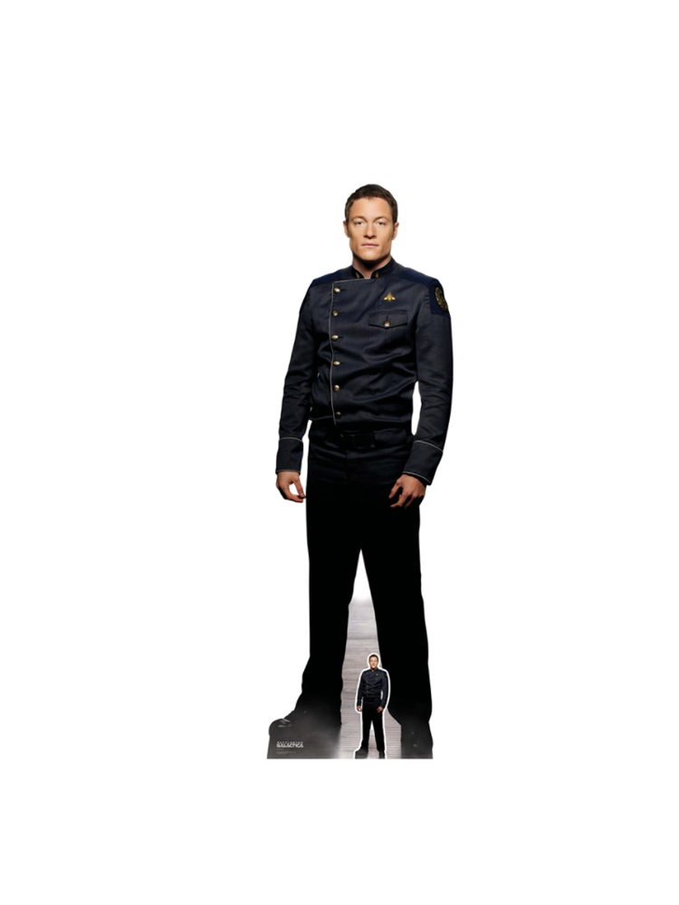 Karl C. Agathon Helo Tahmoh Penikett Battlestar Galactica Lifesize Cardboard Standee with Free Mini Standee