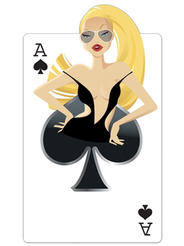  Ace of Spades 'Babe' Playing Card