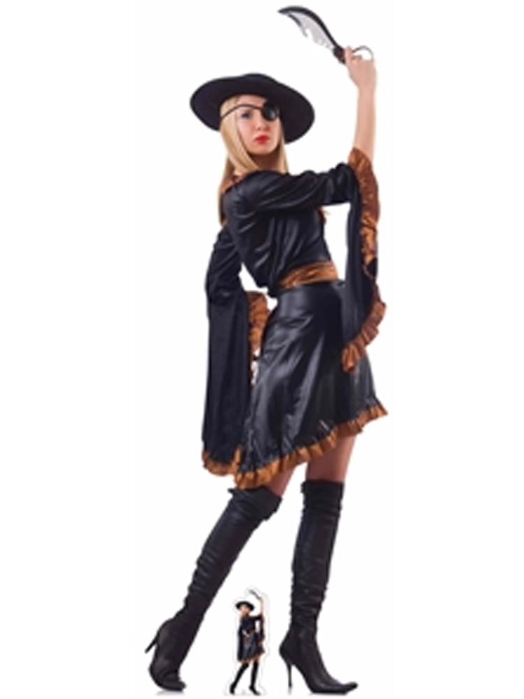 Pirate Woman with Sword Cardboard Cutout