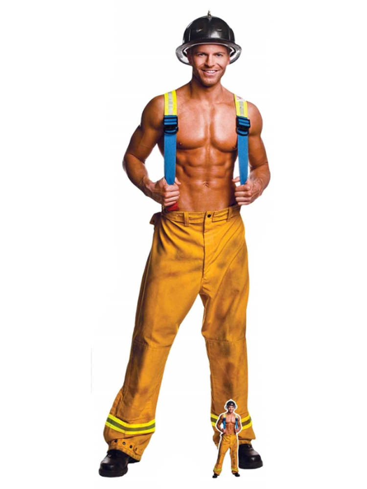 Fireman Chippendale Lifesize Cardboard Cutout with Free Mini Standee