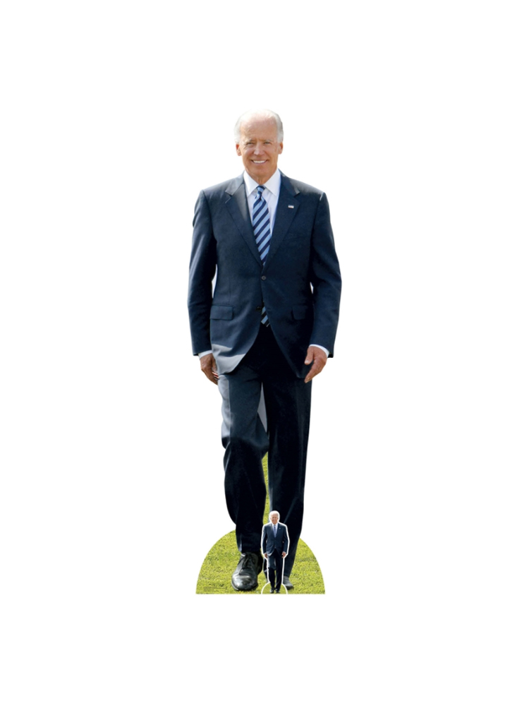 USA President Joe Biden Cardboard Standee with Free Mini Cutout