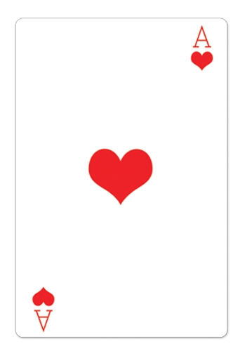 Ace of Hearts Casino Playing Card - Cardboard Cutout