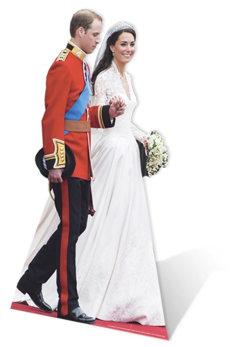 William and Kate Wedding - Cardboard Cutout