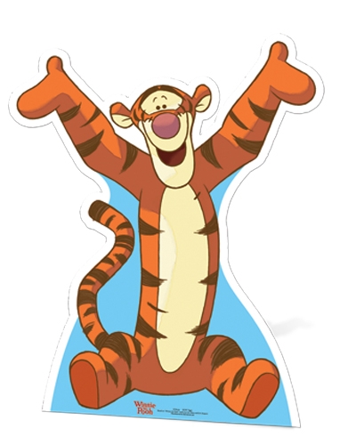 Tigger Star-Mini Cardboard Cutout