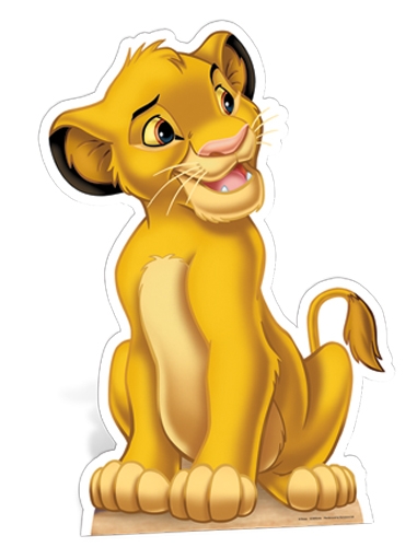 Simba Star-Mini Cardboard Cutout